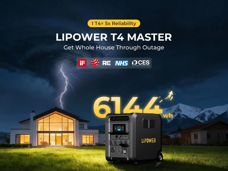 Lipower T4 Master Solarkraftwerk 6144Wh 4200W für die Notstromversorgung zu Hause